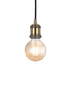 IDEAL LUX Κρεμαστό Φωτιστικό FRIDA 1xE27 Χρυσού Χρώματος – 122083
