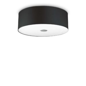 IDEAL LUX Φωτιστικό Οροφής WOODY 5xE27 Μαύρου Χρώματος- 122212