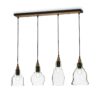 IDEAL LUX Κρεμαστό Φωτιστικό Οροφής GRETEL 4xE27 Διάφανο – 122557