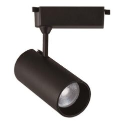 ΣΠΟΤ ΡΑΓΑΣ LED 2 ΓΡΑΜΜΩΝ 20W 3000K Φ70Χ160 ΜΑΥΡΟ PLUS EUROLAMP – 145-59053