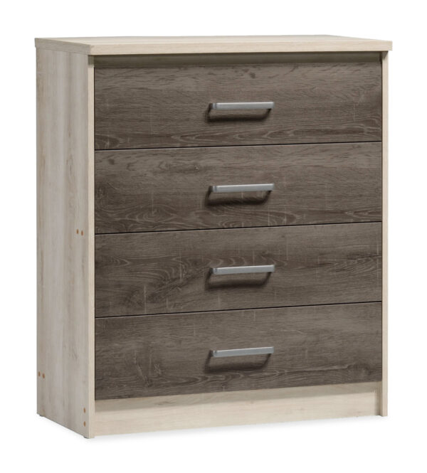 Chest f 4 drawers Olympus pakoworld  in castillo-toro colour 80x40x95 123-000010