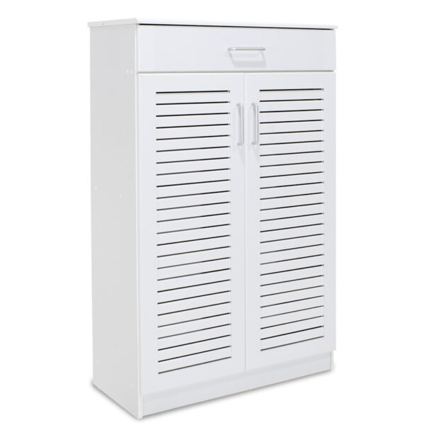 Shoe cabinet Sante pakoworld 20 pairs white 80x37x123cm 123-000026