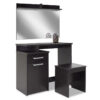 Dressing table with mirror Olympus pakoworld in wenge colour 123-000040