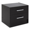 Nightstand Olympus pakoworld with 2 drawers in wenge colour 47,5×40,5×40,5 123-000051