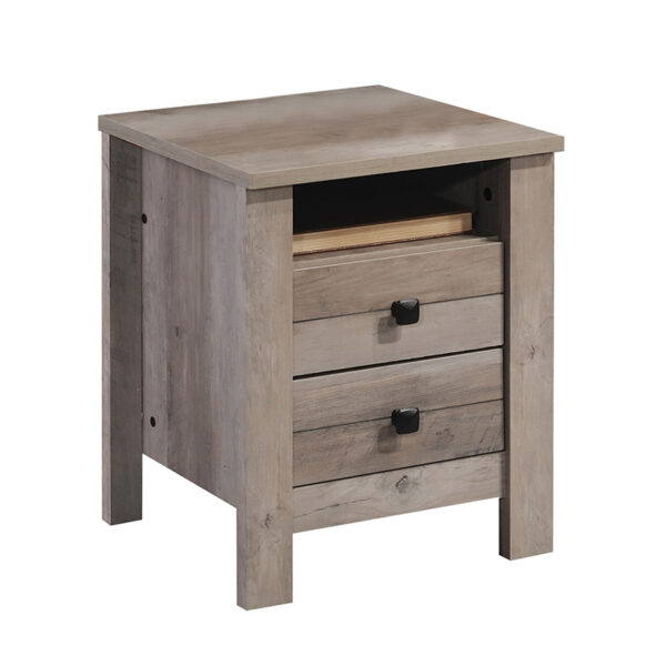 Nightstand Tara pakoworld rustic oak 40x40x50.5cm 123-000164