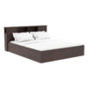 Double bed Olympus pakoworld in walnut colour 160×200 cm 123-000183