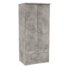 Wardrobe Olympus pakoworld with 2 doors and drawers in antique anthracite colour 81x57x183 123-000187