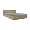 Double bed Nalos pakoworld with drawer castillo-oak 140x200cm 123-000206