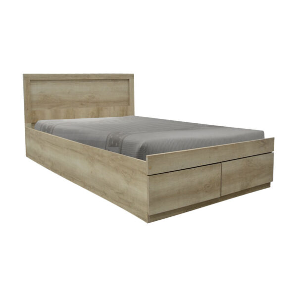 Single bed Nalos pakoworld with drawer castillo-oak 100x200cm 123-000207