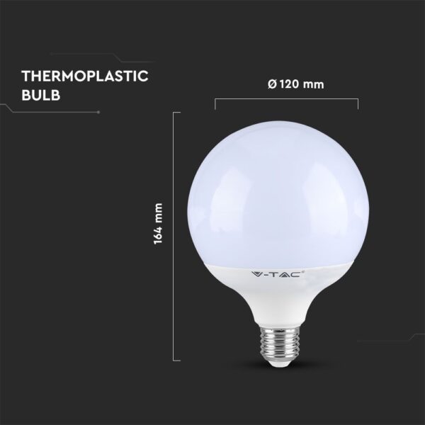 LED Λάμπα E27 18W G120 V-TAC PRO Samsung Chip 200° 2000lm 3000K – 123