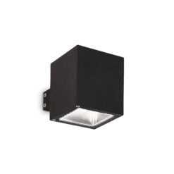 IDEAL LUX Φωτιστικό Τοίχου Βεράντας SNIF 1xG9 IP44 Μαύρου Χρώματος – 123080