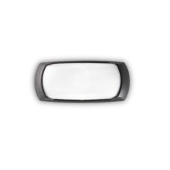 IDEAL LUX Απλίκα Τοίχου FELIX-2 IP66 1xE27 Μαύρου Χρώματος – 123783