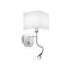 IDEAL LUX Απλίκα Τοίχου με LED Αναγνώστη HOLIDAY 1xE14 Λευκού Χρώματος – 124162