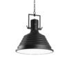 IDEAL LUX Κρεμαστό Φωτιστικό Οροφής FISHERMAN 1xE27 Μαύρου Χρώματος – 125831