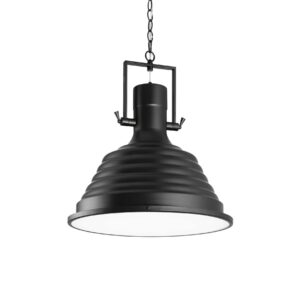 IDEAL LUX Κρεμαστό Φωτιστικό Οροφής FISHERMAN 1xE27 Μαύρου Χρώματος – 125831