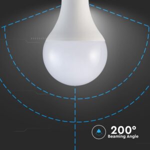 LED Λάμπα E27 A80 18W V-TAC PRO Samsung Chip 200° 2000lm Θερμό Λευκό 3000K – 126