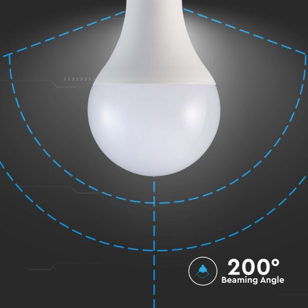 LED Λάμπα E27 A80 18W V-TAC PRO Samsung Chip 200° 2000lm Θερμό Λευκό 3000K – 126