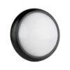 LED Φωτιστικό Πλαφονιέρα 8W V-TAC Στρογγυλό Μαύρο Αδιάβροχο IP65 Θερμό Λευκό 3000Κ – 1261