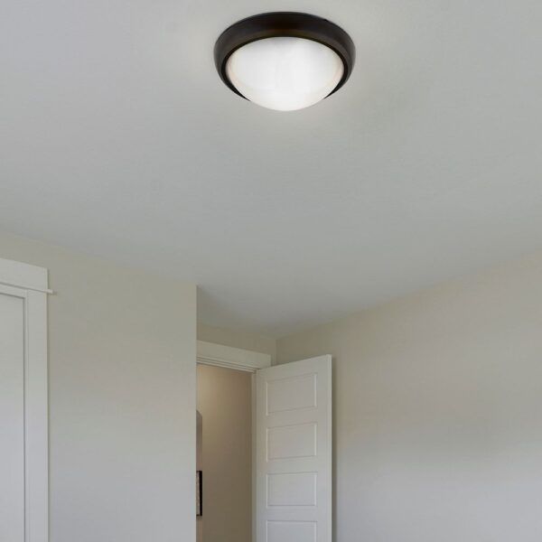 LED Φωτιστικό Πλαφονιέρα 8W V-TAC Στρογγυλό Μαύρο Αδιάβροχο IP65 Θερμό Λευκό 3000Κ – 1261