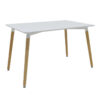 Dining table Natali MDF top white 120x80x75cm 127-000079