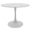Dining table Balou pakoworld MDF white D100x75cm 127-000086