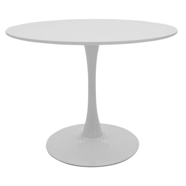 Dining table Balou pakoworld MDF white D100x75cm 127-000086