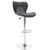 Bar stool Coozy pakoworld folding chrome metal with PVC in black 127-000092
