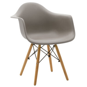 Armchair Julita pakoworld Propylene grey – oak 127-000124