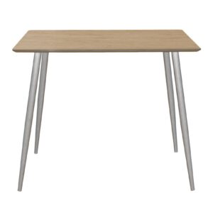 Τραπέζι Cuba pakoworld MDF sonoma-λευκό 70x70x75εκ 127-000138