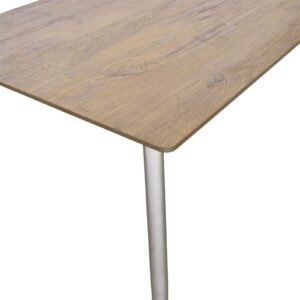 Τραπέζι Cuba pakoworld MDF sonoma-λευκό 70x70x75εκ 127-000138