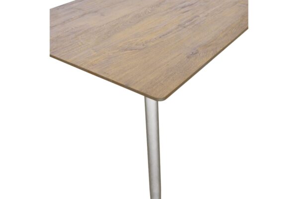 Τραπέζι Cuba pakoworld MDF sonoma-λευκό 70x70x75εκ 127-000138