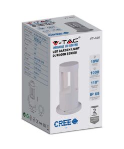 LED Φωτιστικό 10W Λευκό Σώμα 250mm V-TAC IP65 4000K Φυσικό Λευκό – 128317