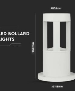 LED Φωτιστικό 10W Λευκό Σώμα 250mm V-TAC IP65 4000K Φυσικό Λευκό – 128317