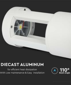 LED Φωτιστικό 10W Λευκό Σώμα 250mm V-TAC IP65 4000K Φυσικό Λευκό – 128317