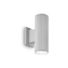 IDEAL LUX Απλίκα Τοίχου BASE 2xGU10 IP44 Γκρι Χρώματος – 129440