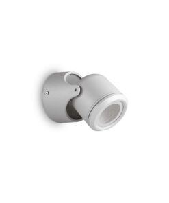 IDEAL LUX Απλίκα Τοίχου XENO 1xGU10 IP44 Γκρι Χρώματος- 129471