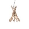 IDEAL LUX Κρεμαστό Φωτιστικό DRIFTWOOD 1xE27 Ξύλο – 129600
