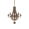 IDEAL LUX Κρεμαστό Φωτιστικό MLENNIUM 5xE14 Ξυλού – 129921