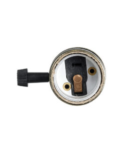 GloboStar® 78964 Ντουί Vintage Industrial Retro E27 με Διακόπτη ON/OFF – Μπρούτζινο – Μ5.5 x Π3.6 x Υ7cm