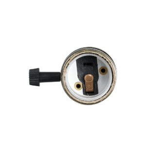 GloboStar® 78964 Ντουί Vintage Industrial Retro E27 με Διακόπτη ON/OFF – Μπρούτζινο – Μ5.5 x Π3.6 x Υ7cm