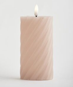 ΚΕΡΙ ΜΠΑΤΑΡΙΑΣ ΜΕ ΦΛΟΓΑ, ΡΟΖ, ΜΕ ΧΡΟΝΟΔΙΑΚΟΠΤΗ, 7x16cm EUROLAMP – 147-15103