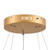 GloboStar® DIAMOND DUO 61151 Κρεμαστό Φωτιστικό Δαχτυλίδι-Κύκλος LED CCT 75W 8743lm 360° AC 220-240V – Εναλλαγή Φωτισμού μέσω Τηλεχειριστηρίου All In One Ψυχρό 6000k+Φυσικό 4500k+Θερμό 2700k Dimmable Φ40+60cm – Χρυσό Βούρτσας – 3 Years Warranty
