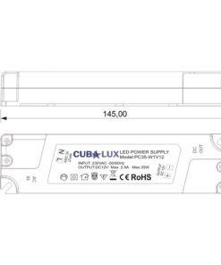 Τροφοδοτικό για LED 35W 12V Πλαστικό CUBALUX – CL13-0530