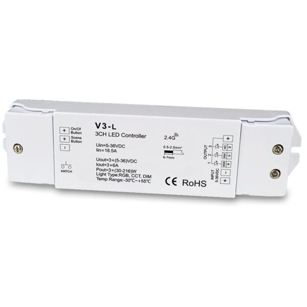 LED Controller Simplicity Μονόχρωμη & RGB ταινία LED 216W / 432 W CUBALUX