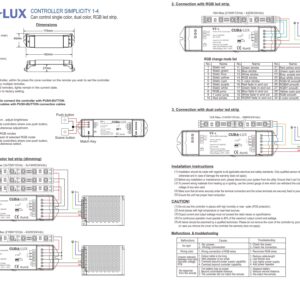 LED Controller Simplicity Μονόχρωμη & RGB ταινία LED 216W / 432 W CUBALUX