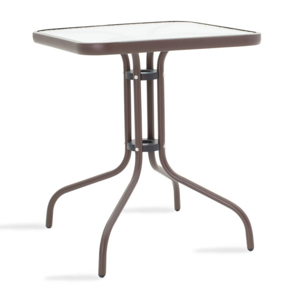 Watson pakoworld table metal coffee-glass 60x60x70cm 130-000005
