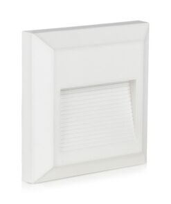 Επιτοίχιο Φωτιστικό LED για Σκαλοπάτια 2W V-TAC Λευκό Τετράγωνο Αδιάβροχο IP65 Φυσικό Λευκό 4000K – 1320