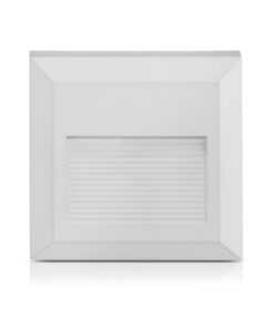 Επιτοίχιο Φωτιστικό LED για Σκαλοπάτια 2W V-TAC Λευκό Τετράγωνο Αδιάβροχο IP65 Θερμό Λευκό 3000K – 1321
