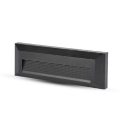 Επιτοίχιο Φωτιστικό LED για Σκαλοπάτια 3W V-TAC Μαύρο Ορθογώνιο Αδιάβροχο IP65 Φυσικό 4000K – 211328