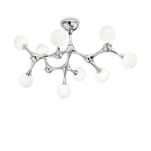 IDEAL LUX Φωτιστικό Οροφής NODINO 9xG9 Χρώματος Χρωμίου – 133393